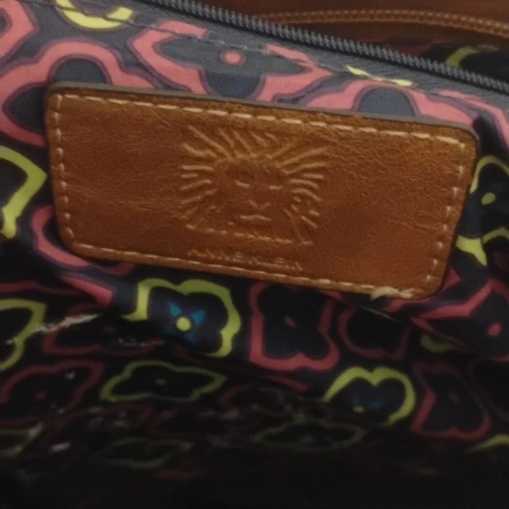 Anne Klein Black and Brown Tote Bag - Picture 6 of 8